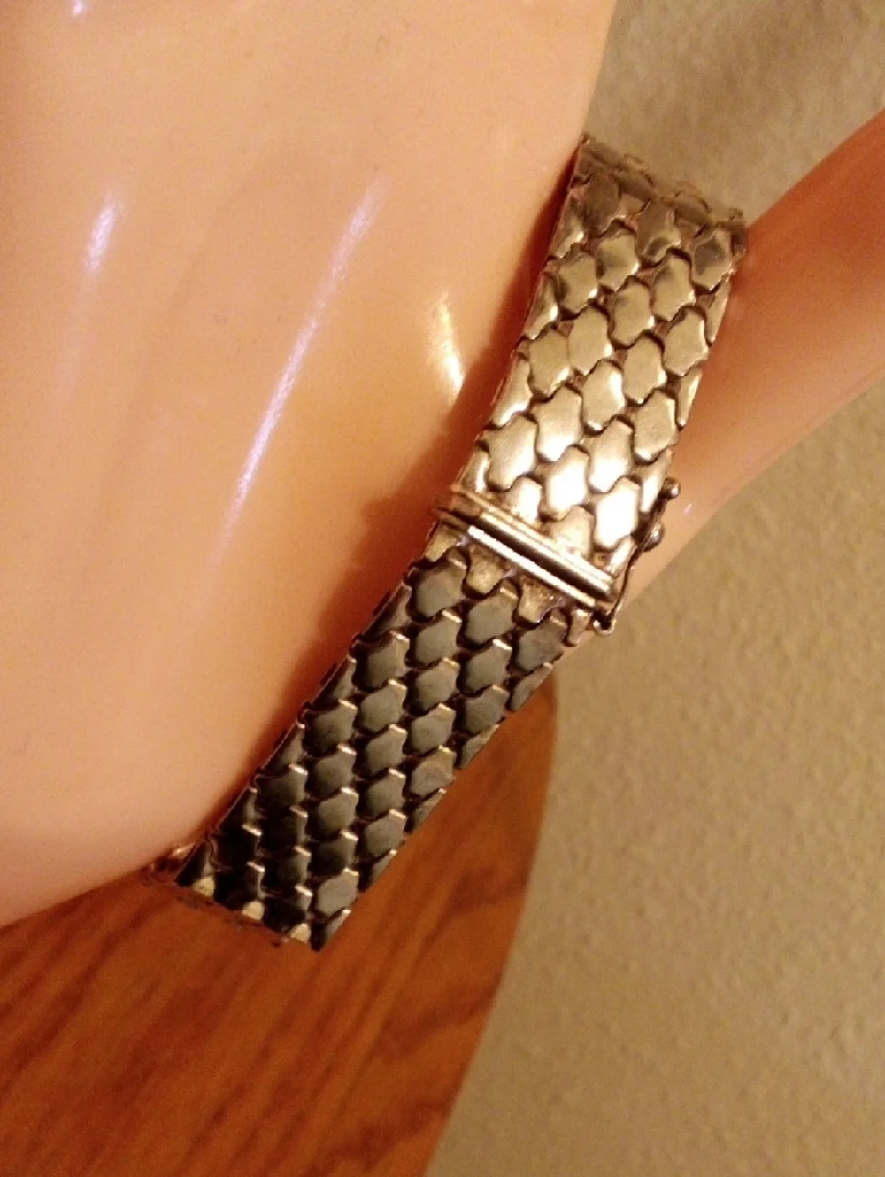 Silver-Tone Mesh Bracelet